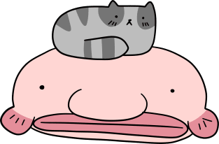 Blobfish and Little Cat Magnet