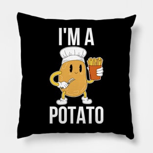 Im A Potato Funny Vegan Gift Pillow