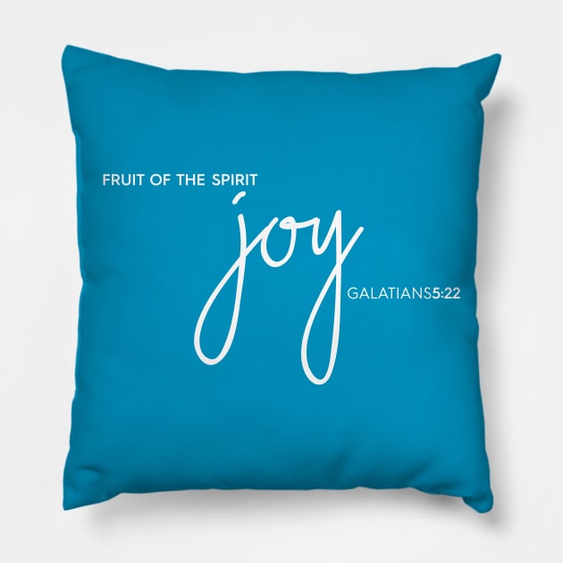 Joy Fruit of the Spirit Christian T-Shirt, T-Shirt, Faith-based Apparel, Women's, Men's, Unisex, Hoodies, Sweatshirts Pillow by authorytees