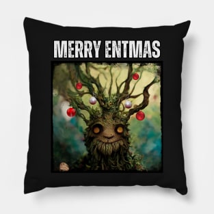 Merry Entmas - Christmas - Happy Ent - Fantasy Funny Pillow