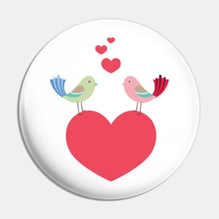 Lovebirds Pin