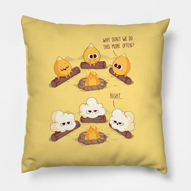 Corn fire Pillow by Naolito