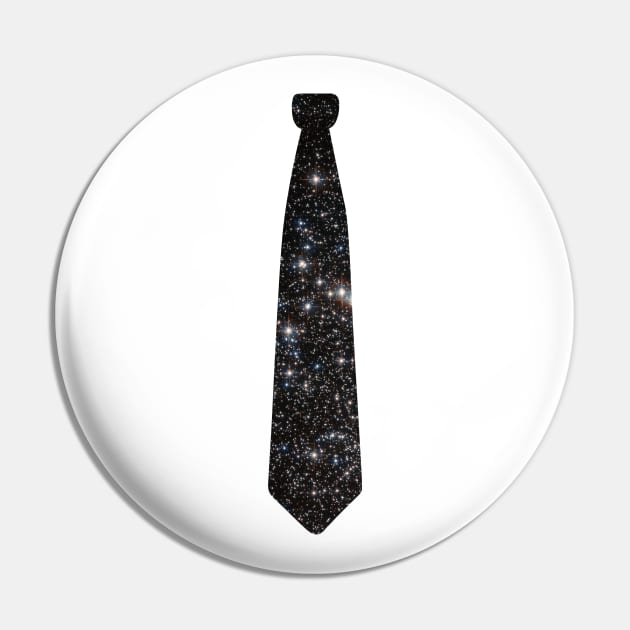 Tie - Black space Pin by helengarvey