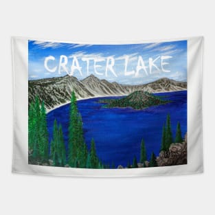Crater Lake scenic view Tapestry
