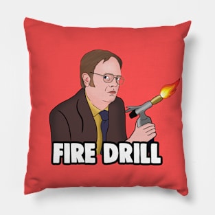 The Office Memes: Dwight Fire Drill Pillow