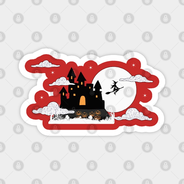witch house Magnet by asillustrator