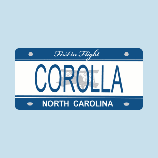 Corolla NC Lic Plate T-Shirt