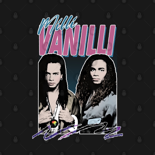 Milli Vanilli - 80's Fanart Aesthetic Design Tribute by DankFutura