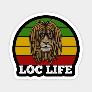 African Rasta Lion, Loc Life, Jamaica Magnet