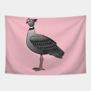 Southern screamer bird cartoon illustration Tapestry