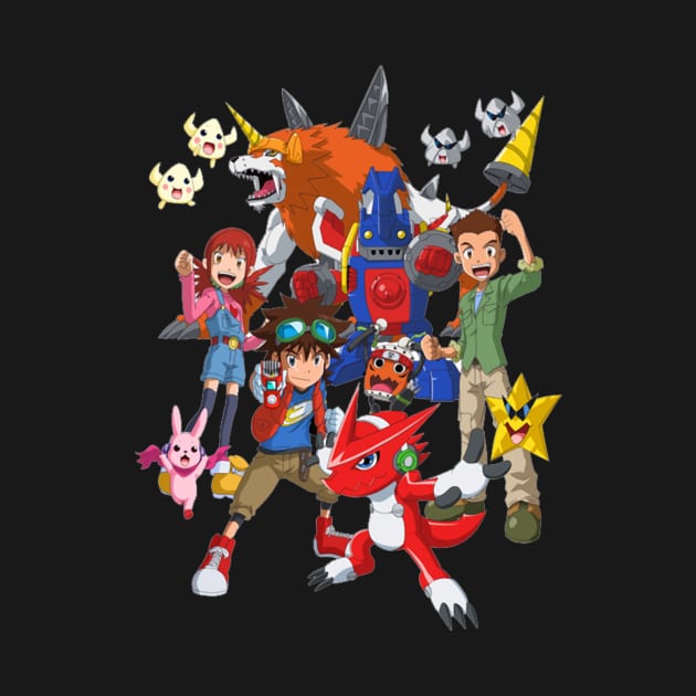 Digimon Digital Monsters tees fan art awesome Gift for Digimon Lovers by MIRgallery