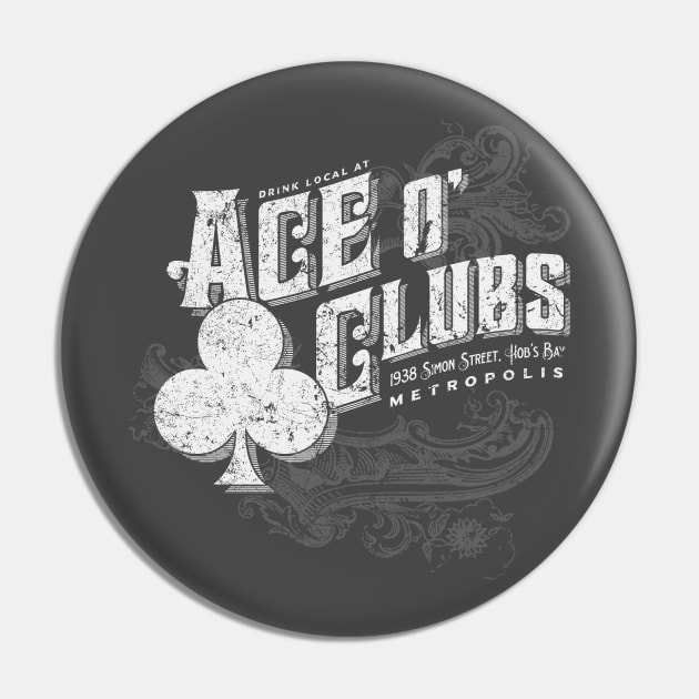 Ace O' Clubs Pin by MindsparkCreative