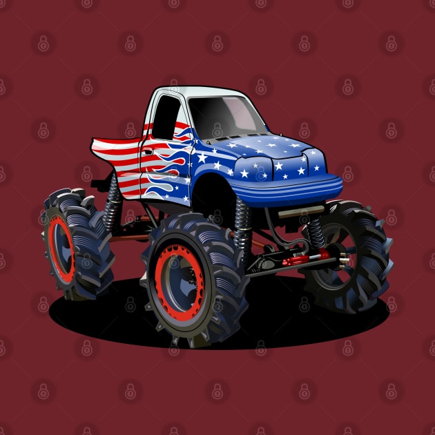 Cartoon monster truck by Mechanik