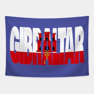 Gibraltar flag stencil Tapestry