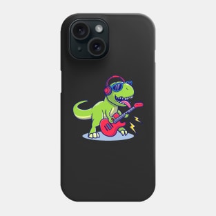 Musician dragon performing a song Phone Case