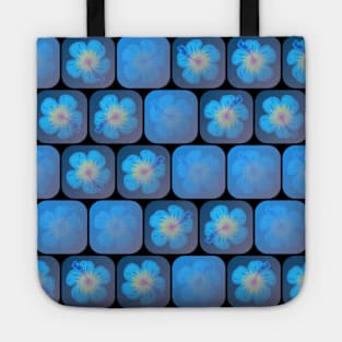 Hibiscus in blue gel Tote