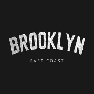 Brooklyn East Coast Textured White T-Shirt