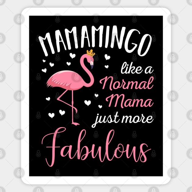 Womens Fabulous Pink Flamingo Mom T-Shirt - Cute Mother's Day Gift Womens Fabulous Pink Flamingo Mom T-Shirt - Cute Mother's Day Gift