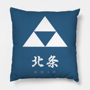 Hojo Clan kamon with text Pillow