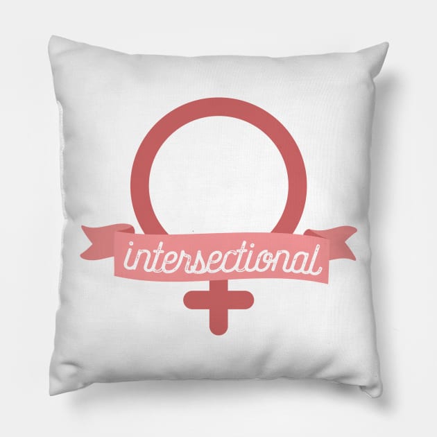 Intersectional Feminist Banner Pillow by FeministShirts