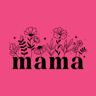 Mama Botanical Vintage Mother's Day Wild Flowers T-Shirt