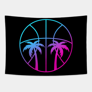 Miami Vice Beach Basketball - Black Tapestry