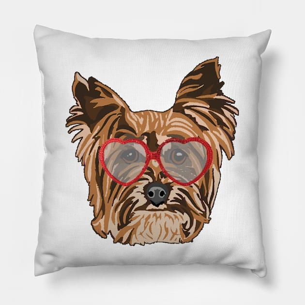 Rockstar Yorkie Pillow by yaney85