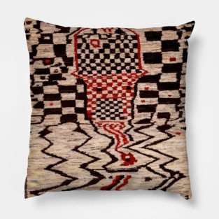 Graffiti Gabbeh Antique Persian Rug Pattern Pillow