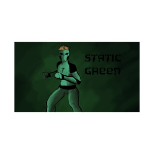 Static Green T-Shirt