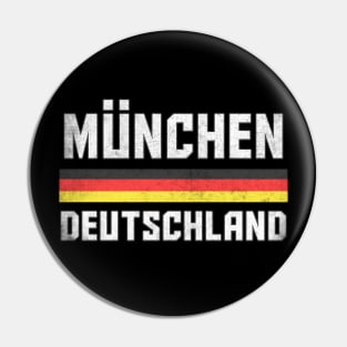 Munich / Germany Faded Style Region Design Pin