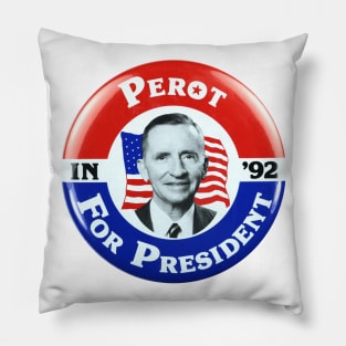 Ross Perot 1992 Presidential Campaign Button Pillow