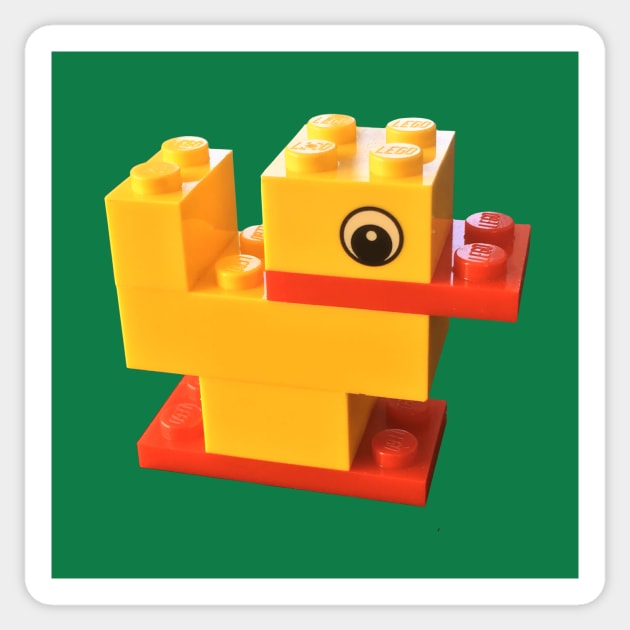 Serious Play - Build a duck - Lego Duck - Sticker | TeePublic