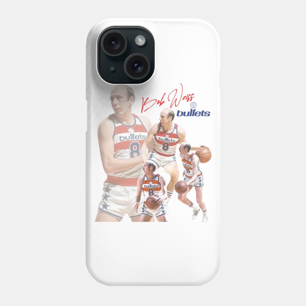 Bullets Bob Weiss Defunct Basketball Design Phone Case by darklordpug