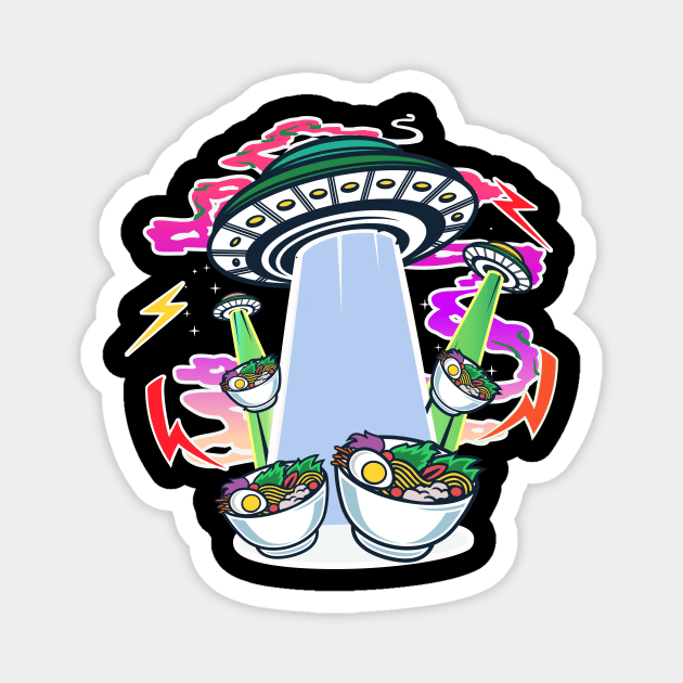 UFO Chinese Food Takeout Magnet by Golden Eagle Design Studio