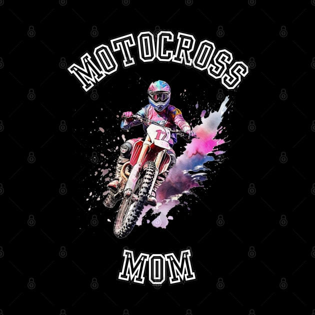 Motocross Mom Dirt Bikes Racer by stickercuffs