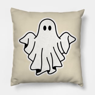 Vintage Cute Ghost Shrugs Pillow