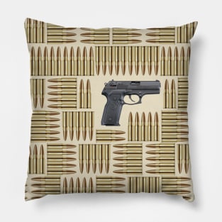 Gun and bullets Pillow