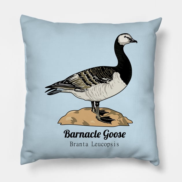 Barnacle Goose Pillow by Frajtgorski