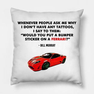 Super car with bumper Pillow