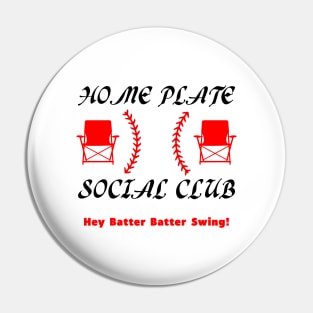 Home Plate Social Club Pitches Be Crazy Baseball Mom Womens Pin