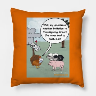 Suspicious Invitations Pillow