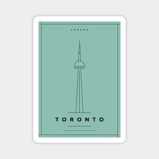 Toronto Minimal Poster Magnet