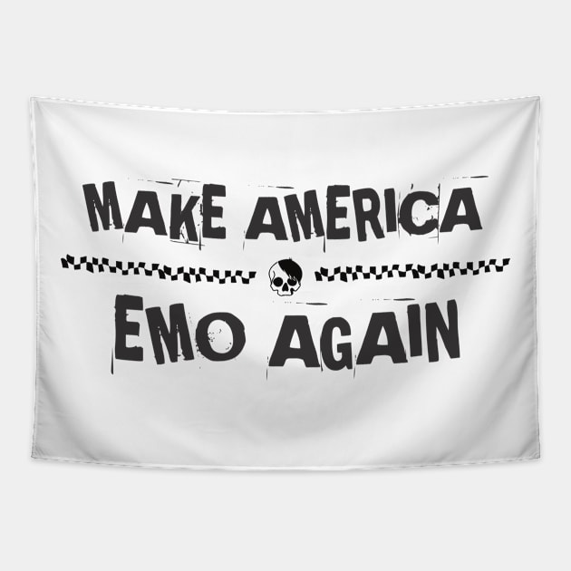 make america emo Tapestry by giselegato