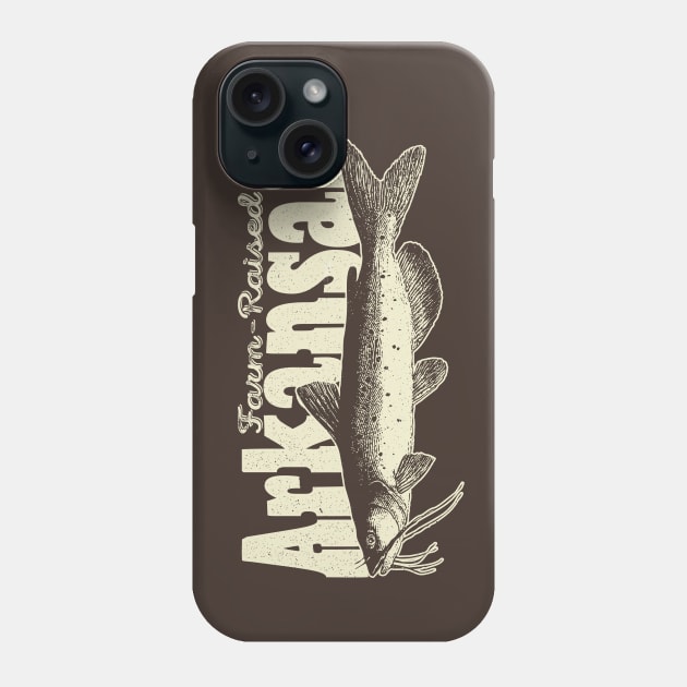 Farm-Raised Arkansas Catfish Phone Case by rt-shirts