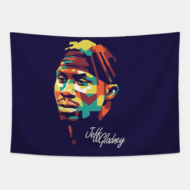 Tribute Jeff Gladney #1 Tapestry by pentaShop