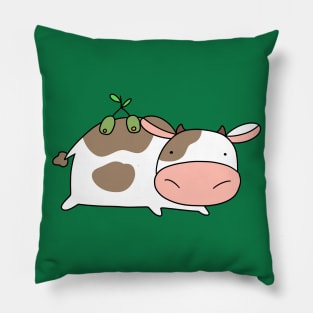 Olive Cow Pillow