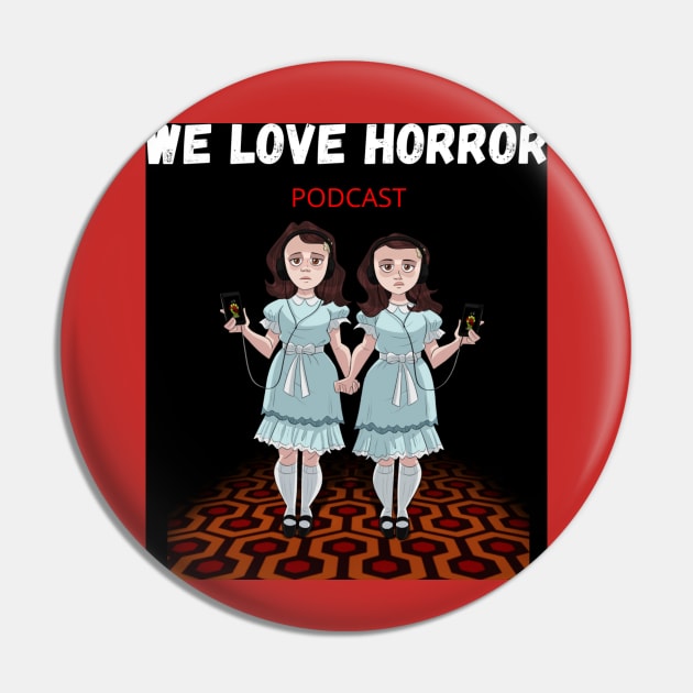 The Grady Twins Alternate Design Pin by We Love Horror Podcast
