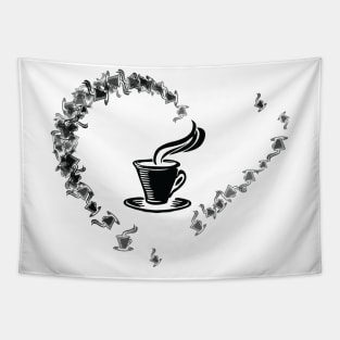 COFFEE HEART Tapestry