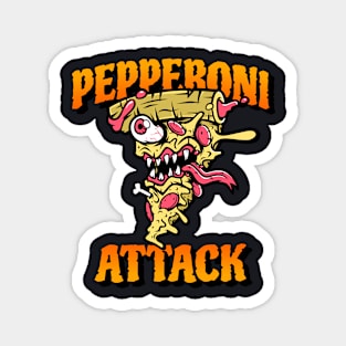 Pepperoni attack Magnet