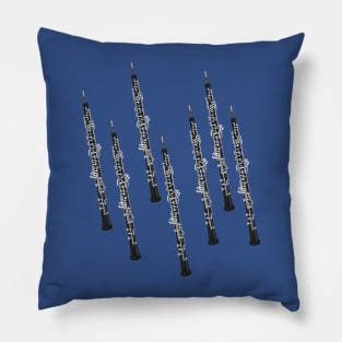 Oboe on blue Pillow